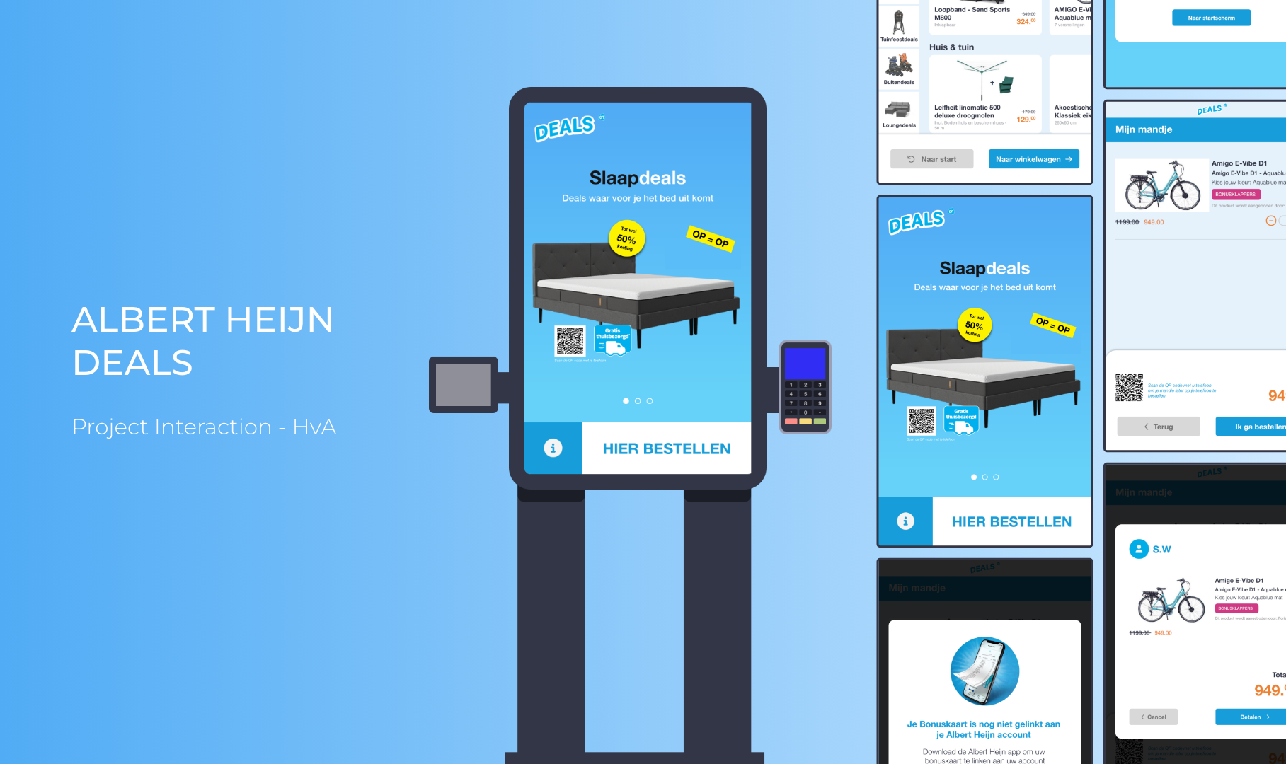 Albert Heijn deals, I worked on designing a solution for Albert Heijn. Albert Heijn sells a lot of (non-food) deals alongside groceries, which are often great deals.